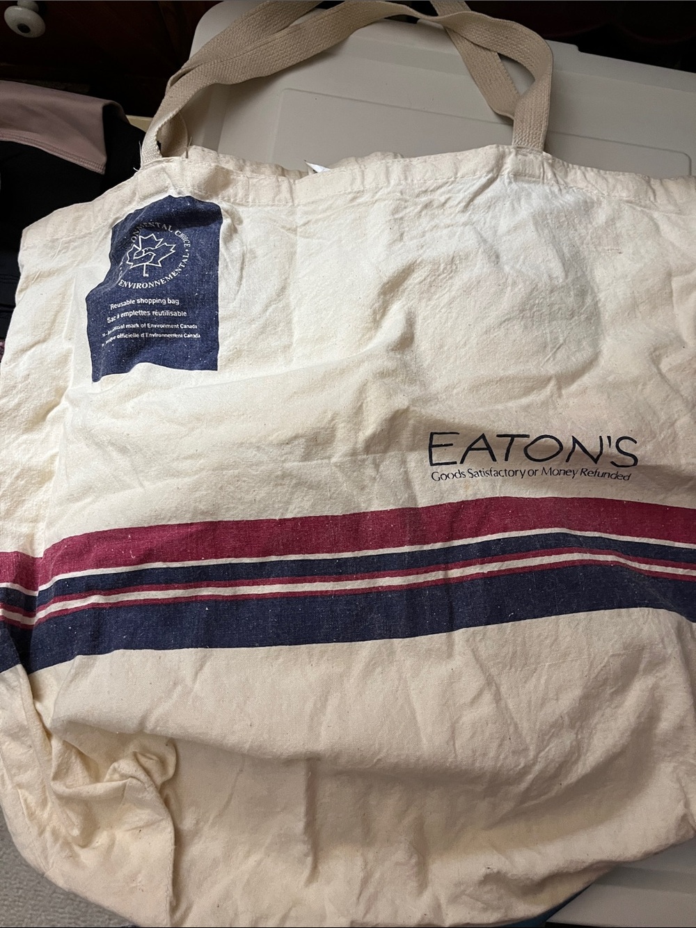 Vintage Eaton’s Cotton Tote Bag • “Today’s Store. Yesterday Revisited.” • EUC